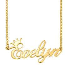 Custom Name Necklace With Crown