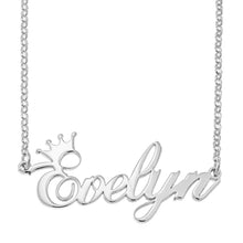 Custom Name Necklace With Crown