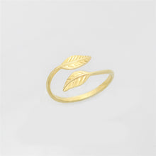 Leaves Branches Rings Gold and Silver