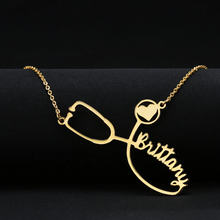 Custom Name Medical Stethoscope Necklace