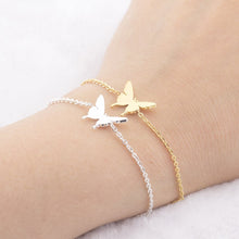 Butterfly Bracelet Silver and Gold