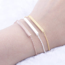 Bar Bracelet Silver, Gold, and Rose Gold