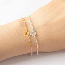 Geometric Triangle Bracelet Gold and Silver
