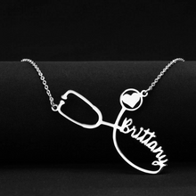 Custom Name Medical Stethoscope Necklace