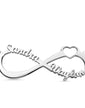 Personalized Infinity Heart Double Name Necklace